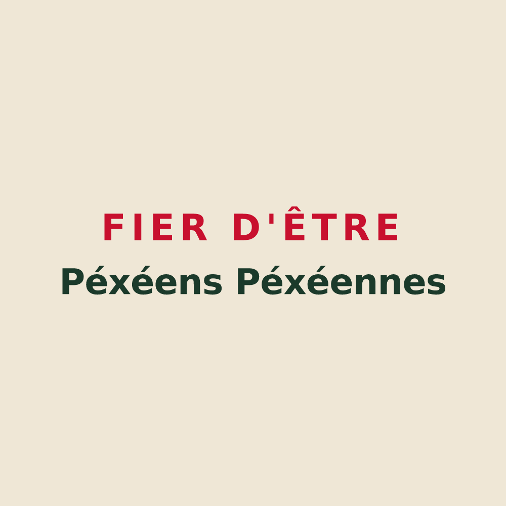 Tote bag « Fier d'être Péxéens Péxéennes » — design pour Pouxeux