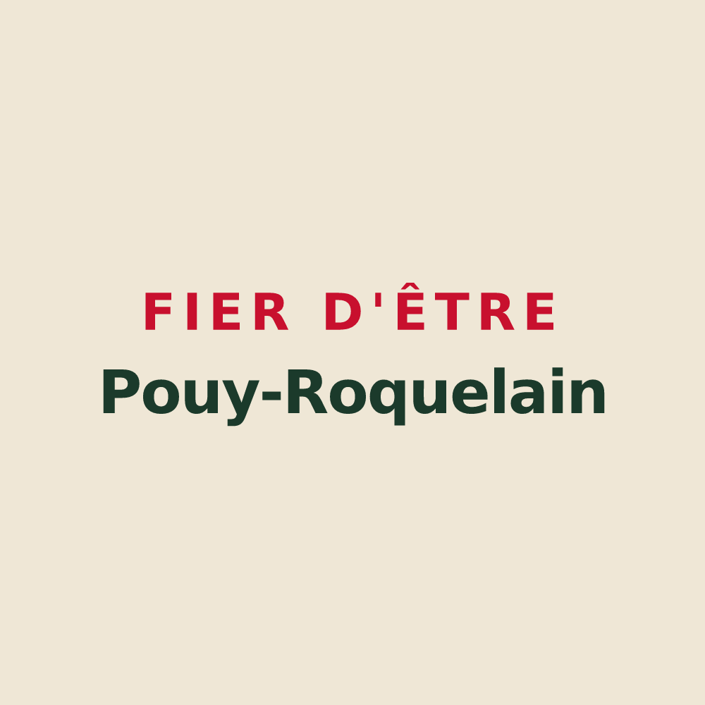 Tote bag « Fier d'être Pouy-Roquelain » — design pour Pouy-Roquelaure