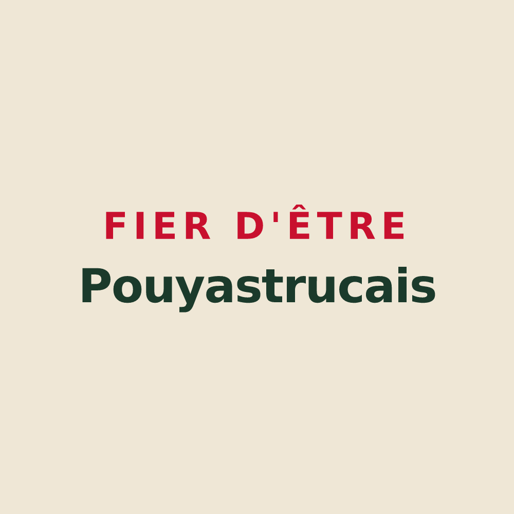 Tote bag « Fier d'être Pouyastrucais » — design pour Pouyastruc