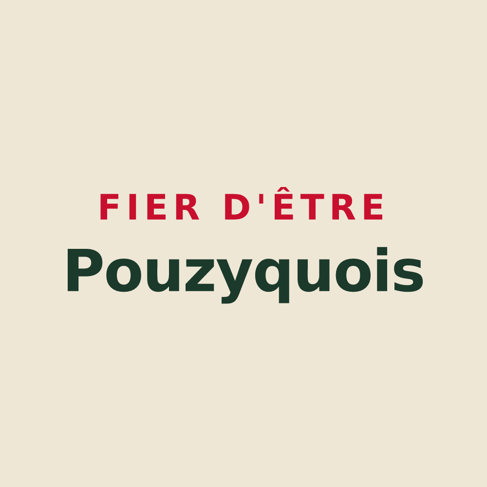 Tote bag « Fier d'être Pouzyquois » — design pour Pouzy-Mésangy