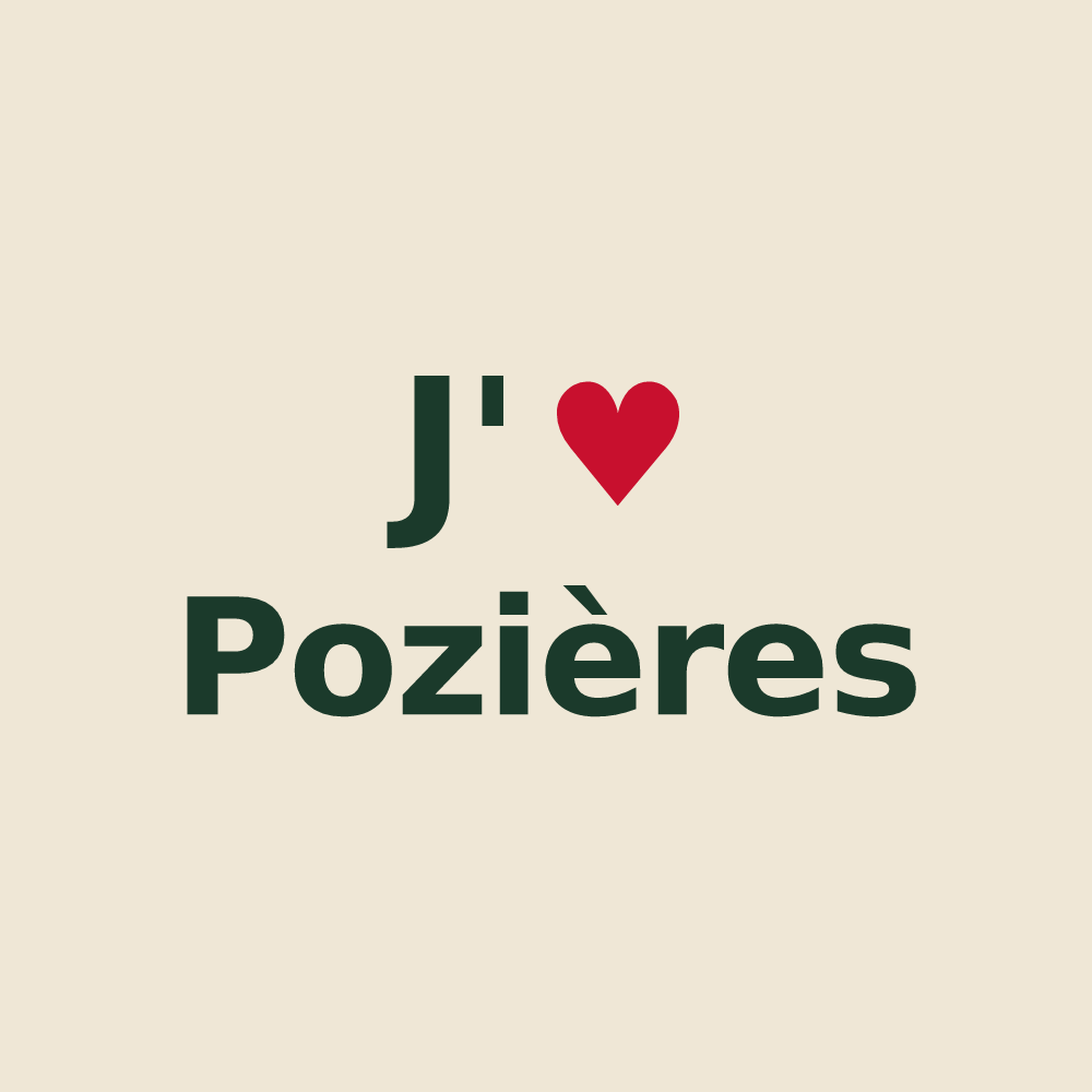 Tote bag personnalisé Pozières — design J'aime Pozières