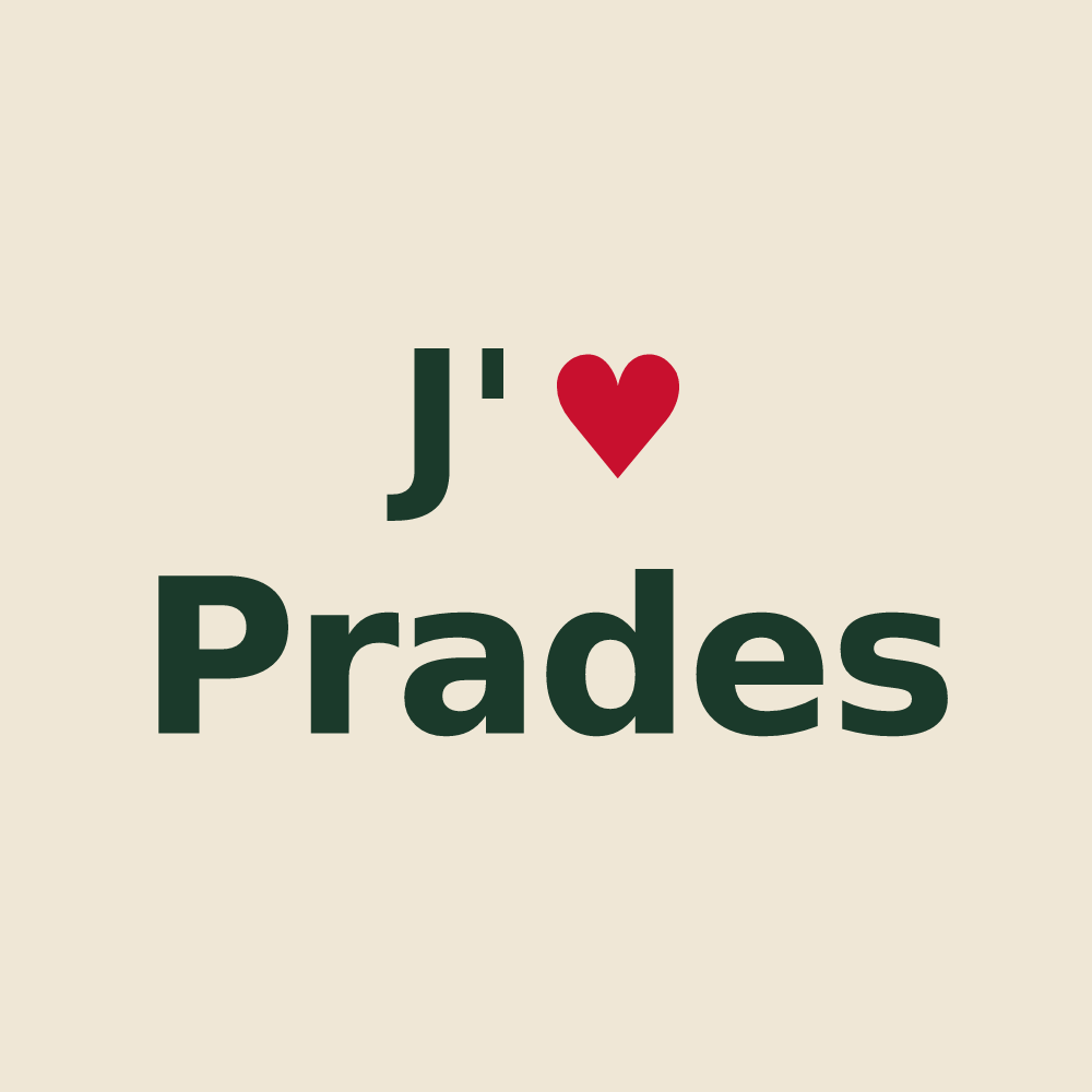 Tote bag personnalisé Prades — design J'aime Prades