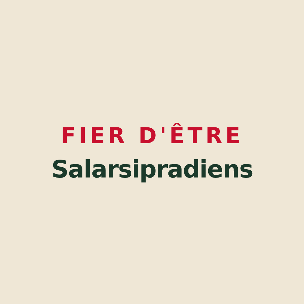 Tote bag « Fier d'être Salarsipradiens » — design pour Prades-Salars