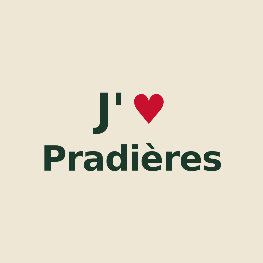 Tote bag personnalisé Pradières — design J'aime Pradières
