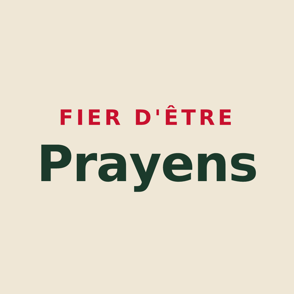 Tote bag « Fier d'être Prayens » — design pour Praye