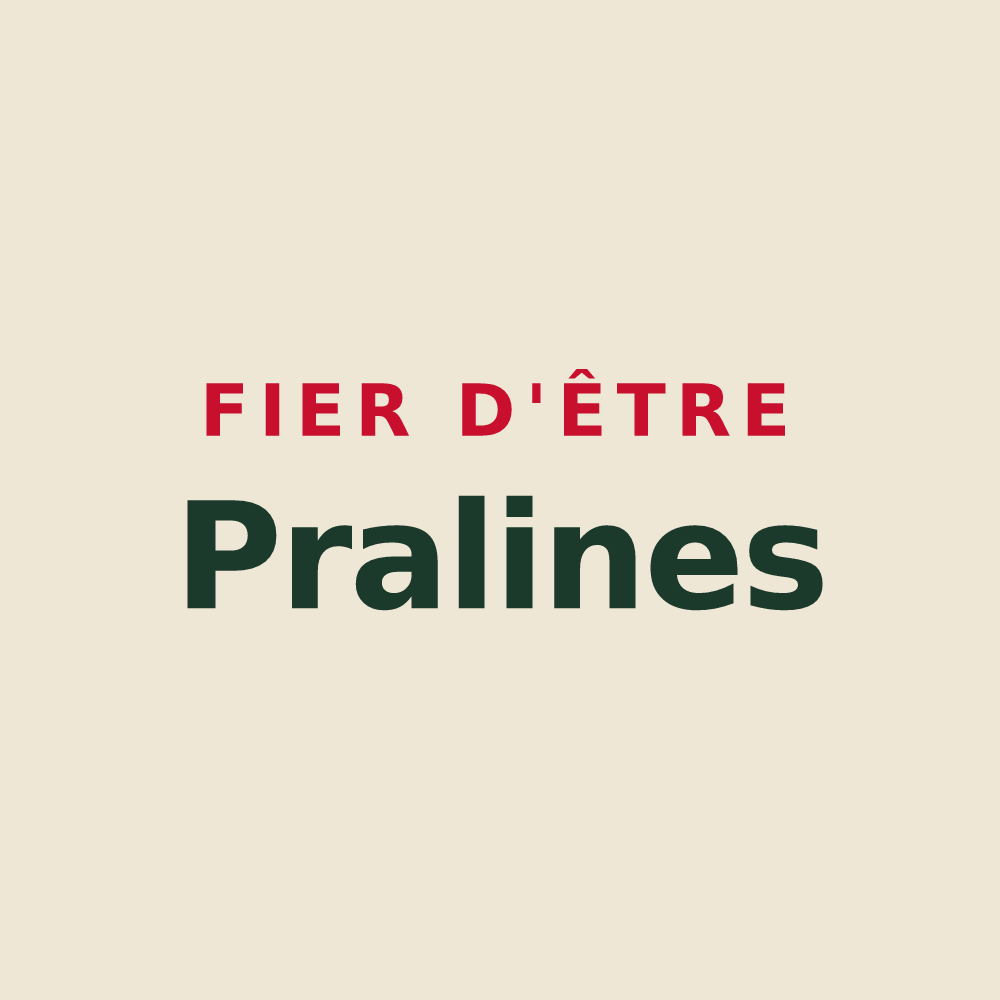 Tote bag « Fier d'être Pralines » — design pour Praz-sur-Arly