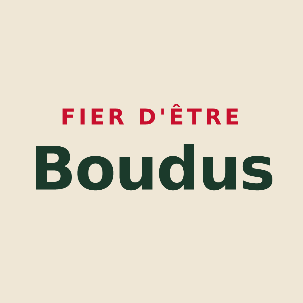 Tote bag « Fier d'être Boudus » — design pour Précy-Saint-Martin