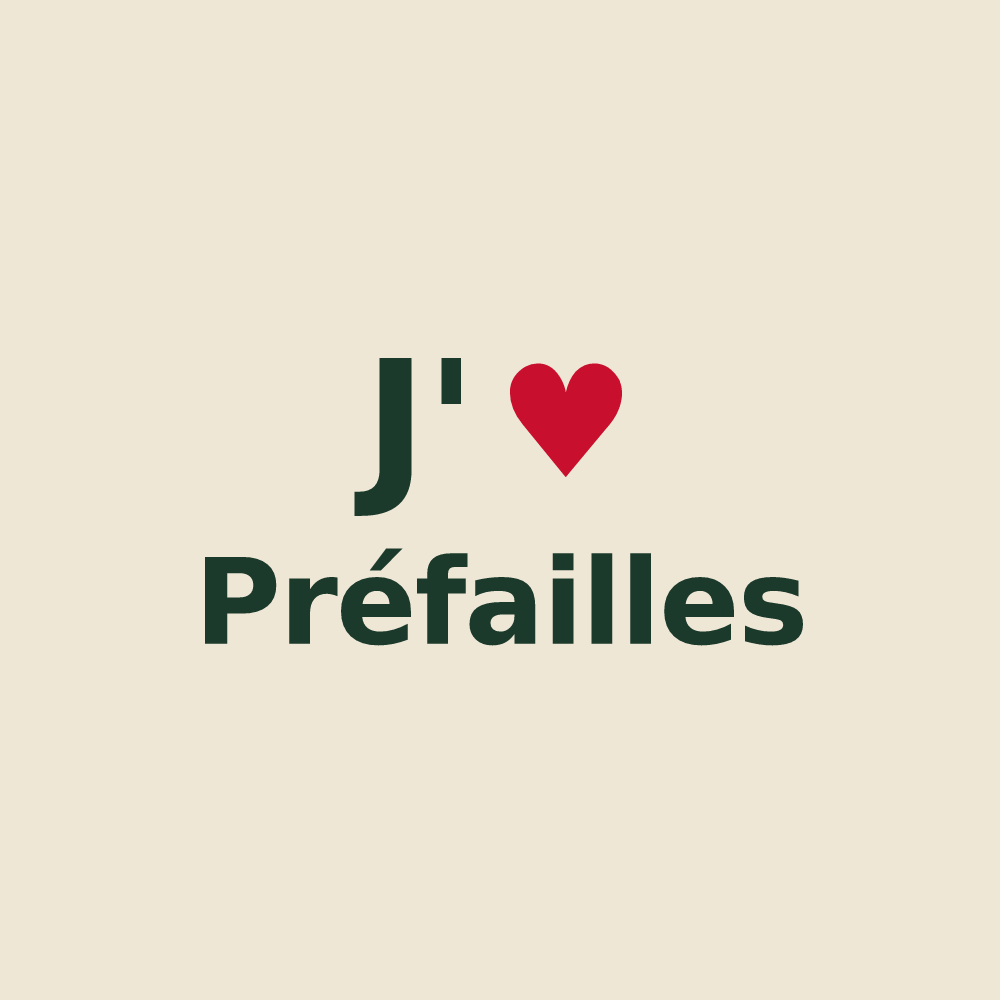 Tote bag personnalisé Préfailles — design J'aime Préfailles