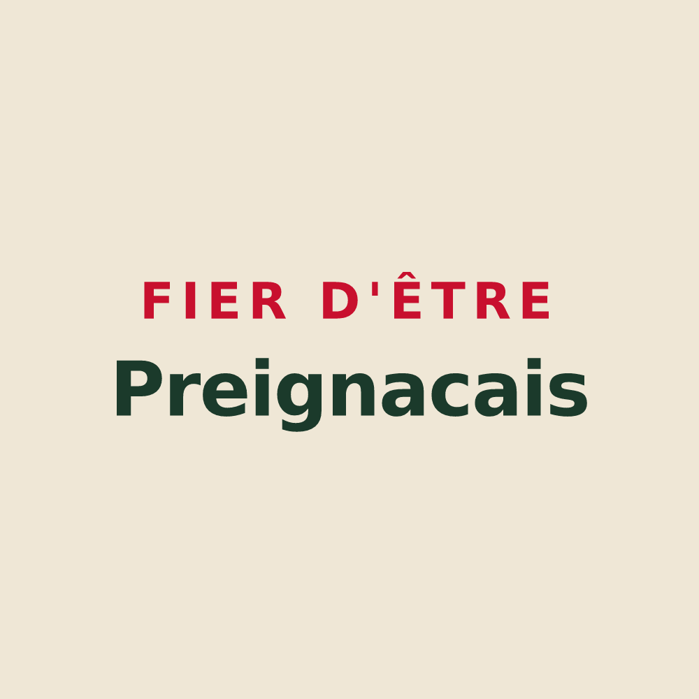 Tote bag « Fier d'être Preignacais » — design pour Preignac