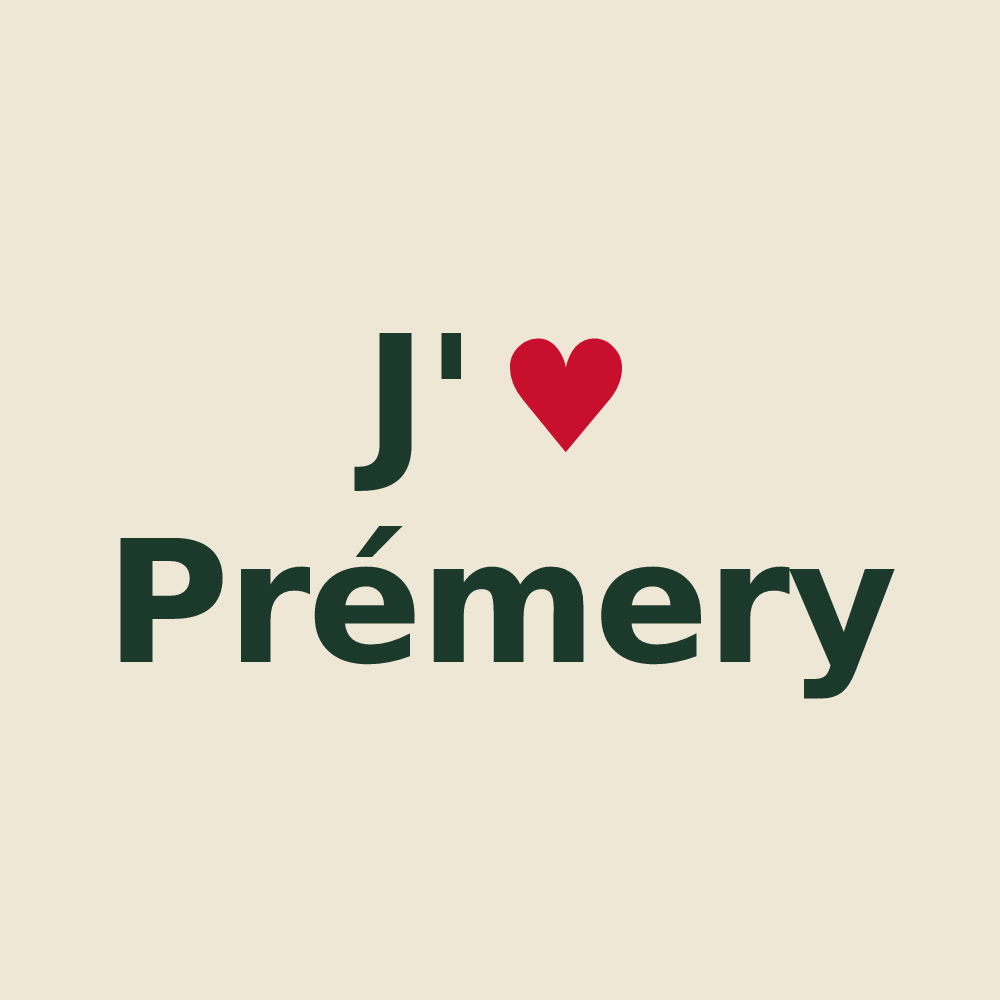 Tote bag personnalisé Prémery — design J'aime Prémery