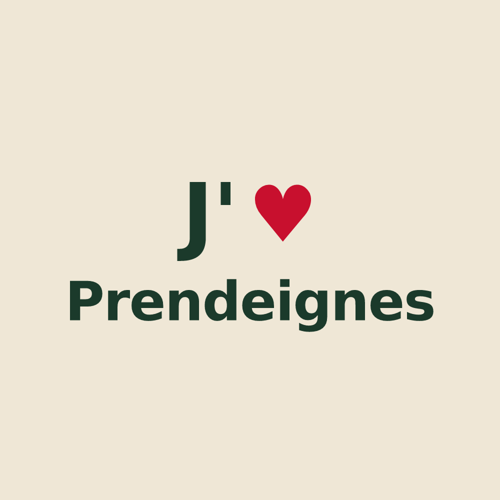Tote bag personnalisé Prendeignes — design J'aime Prendeignes