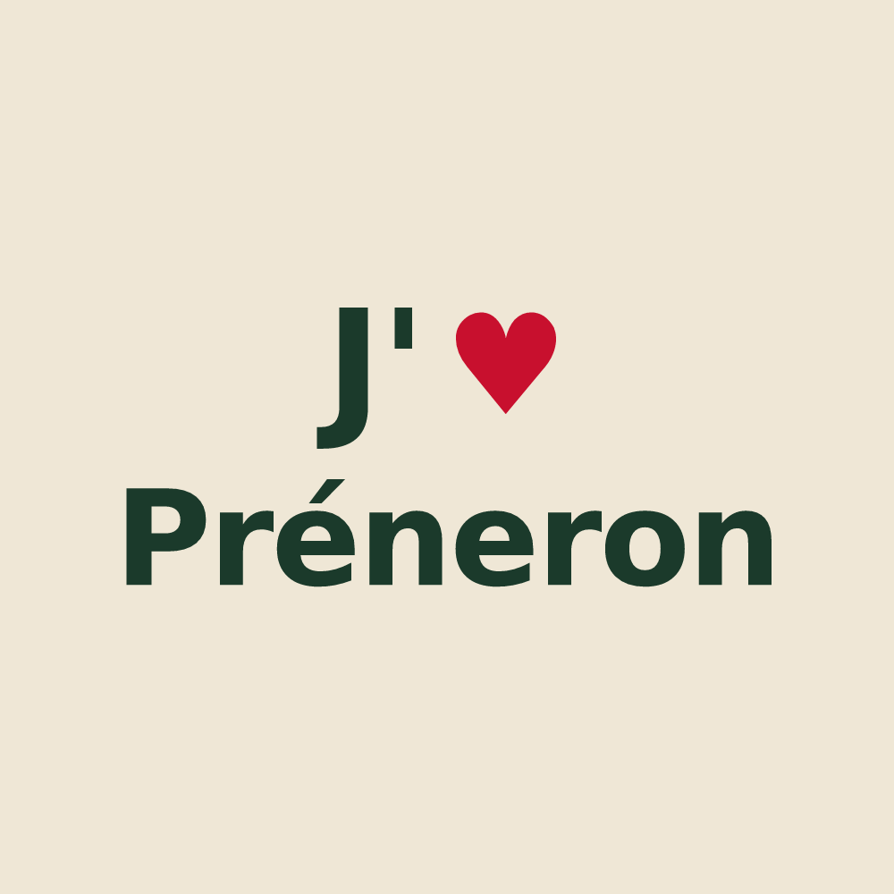 Tote bag personnalisé Préneron — design J'aime Préneron