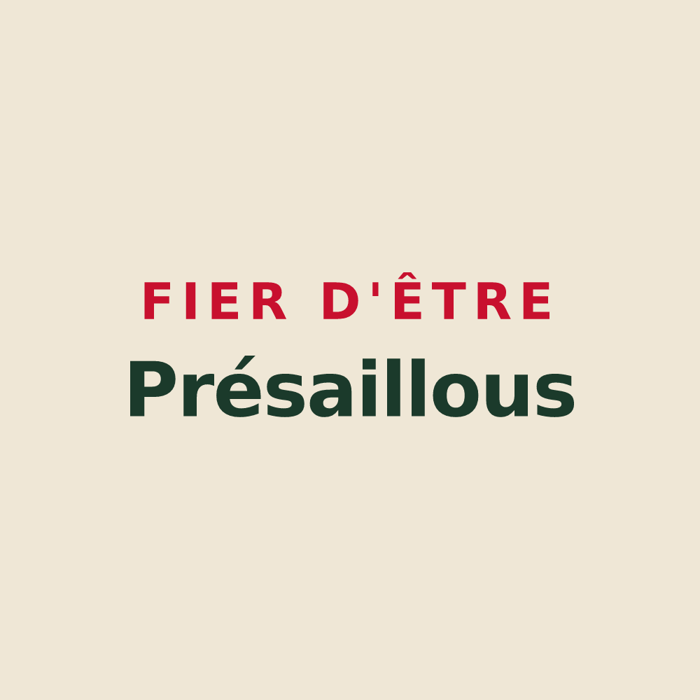 Tote bag « Fier d'être Présaillous » — design pour Présailles