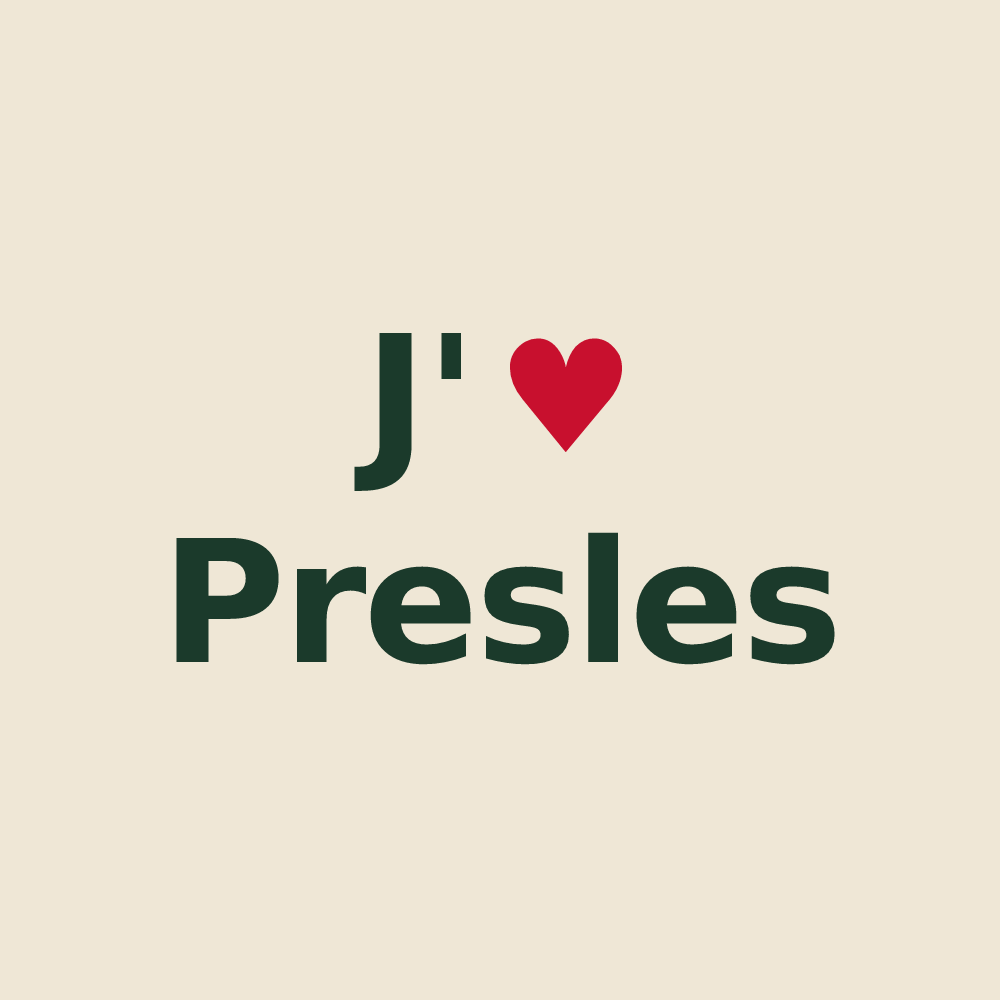 Tote bag personnalisé Presles — design J'aime Presles