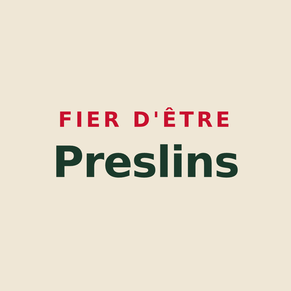 Tote bag « Fier d'être Preslins » — design pour Presles