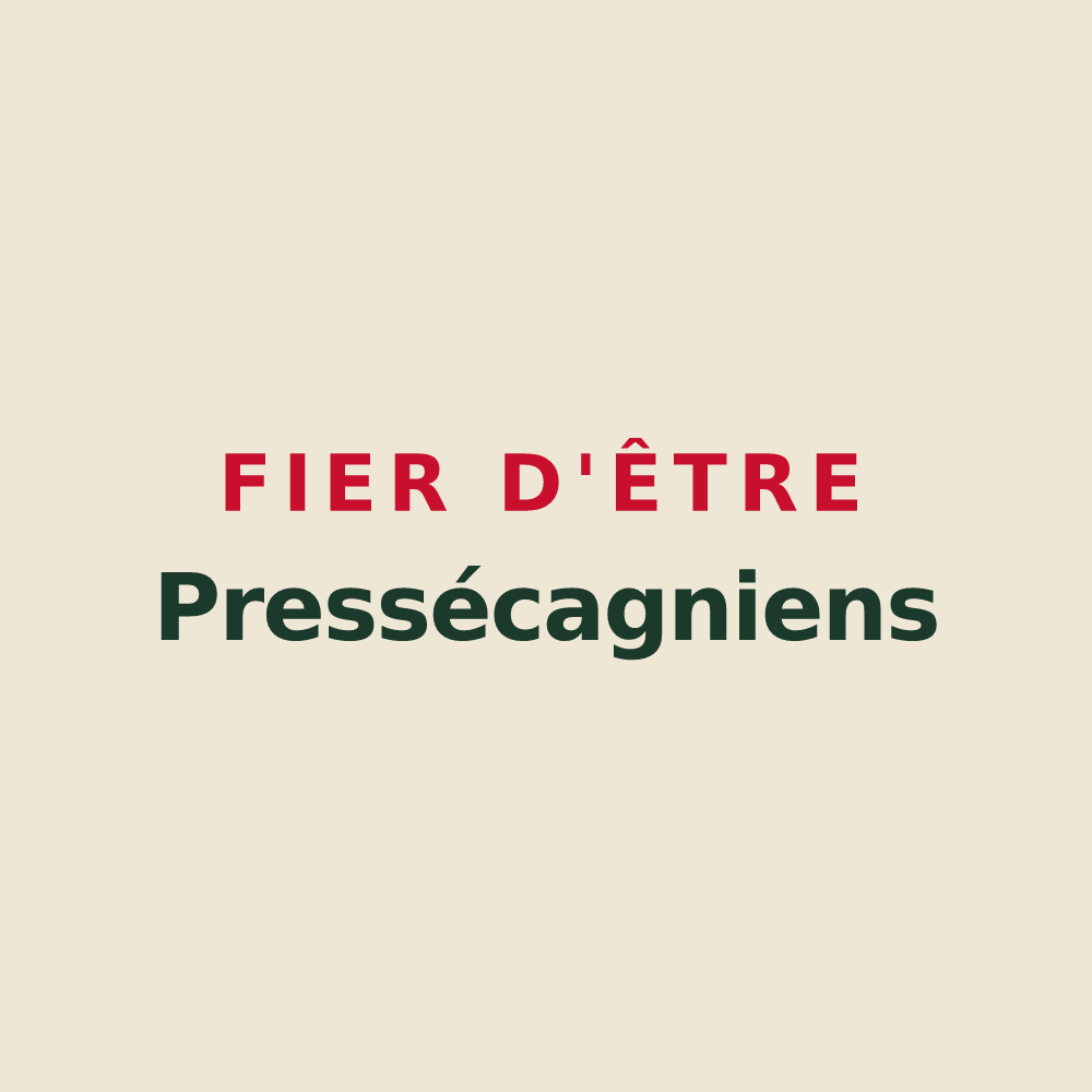 Tote bag « Fier d'être Pressécagniens » — design pour Pressagny-l'Orgueilleux