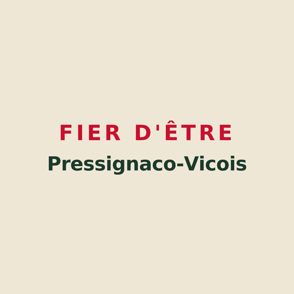 Tote bag « Fier d'être Pressignaco-Vicois » — design pour Pressignac-Vicq