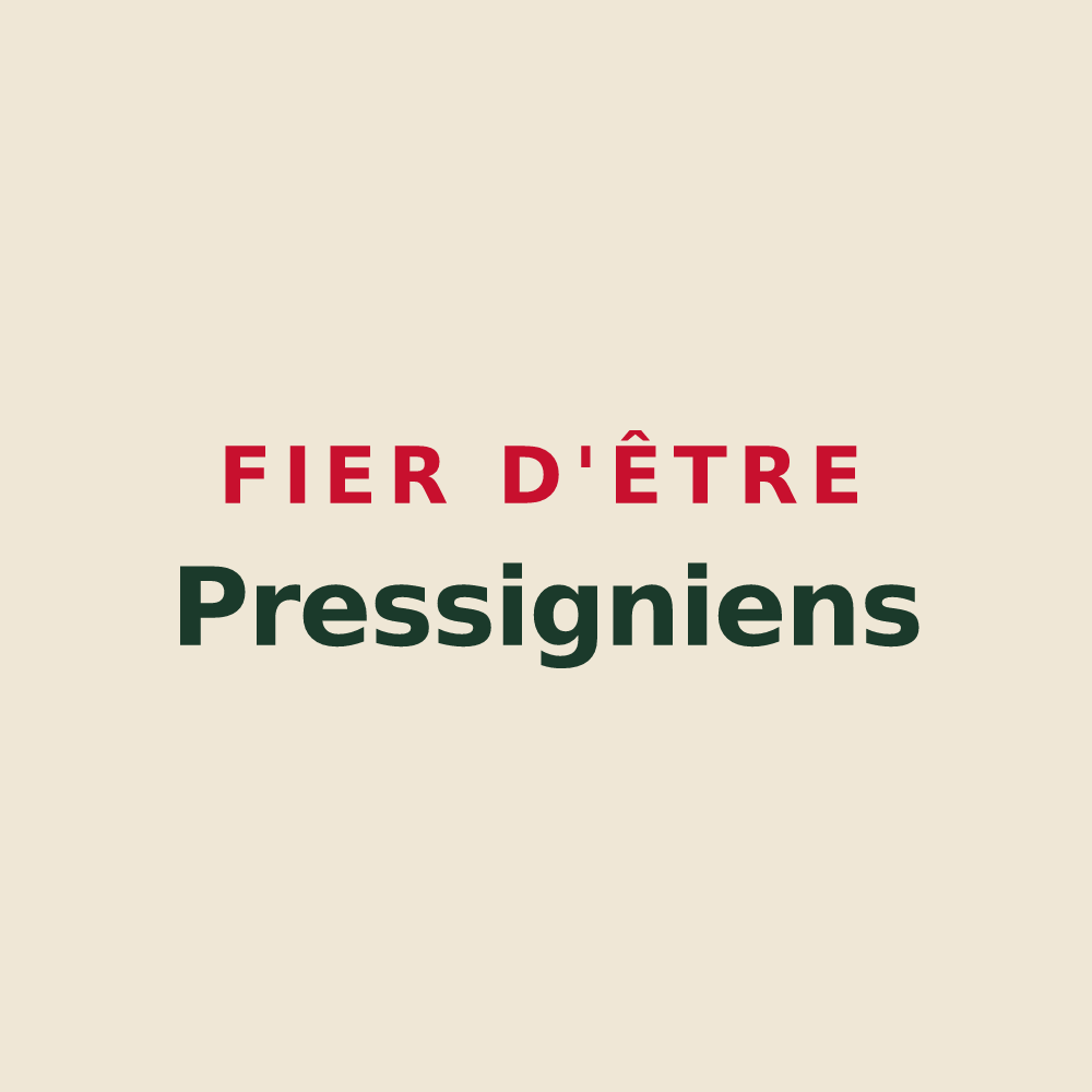 Tote bag « Fier d'être Pressigniens » — design pour Pressigny-les-Pins