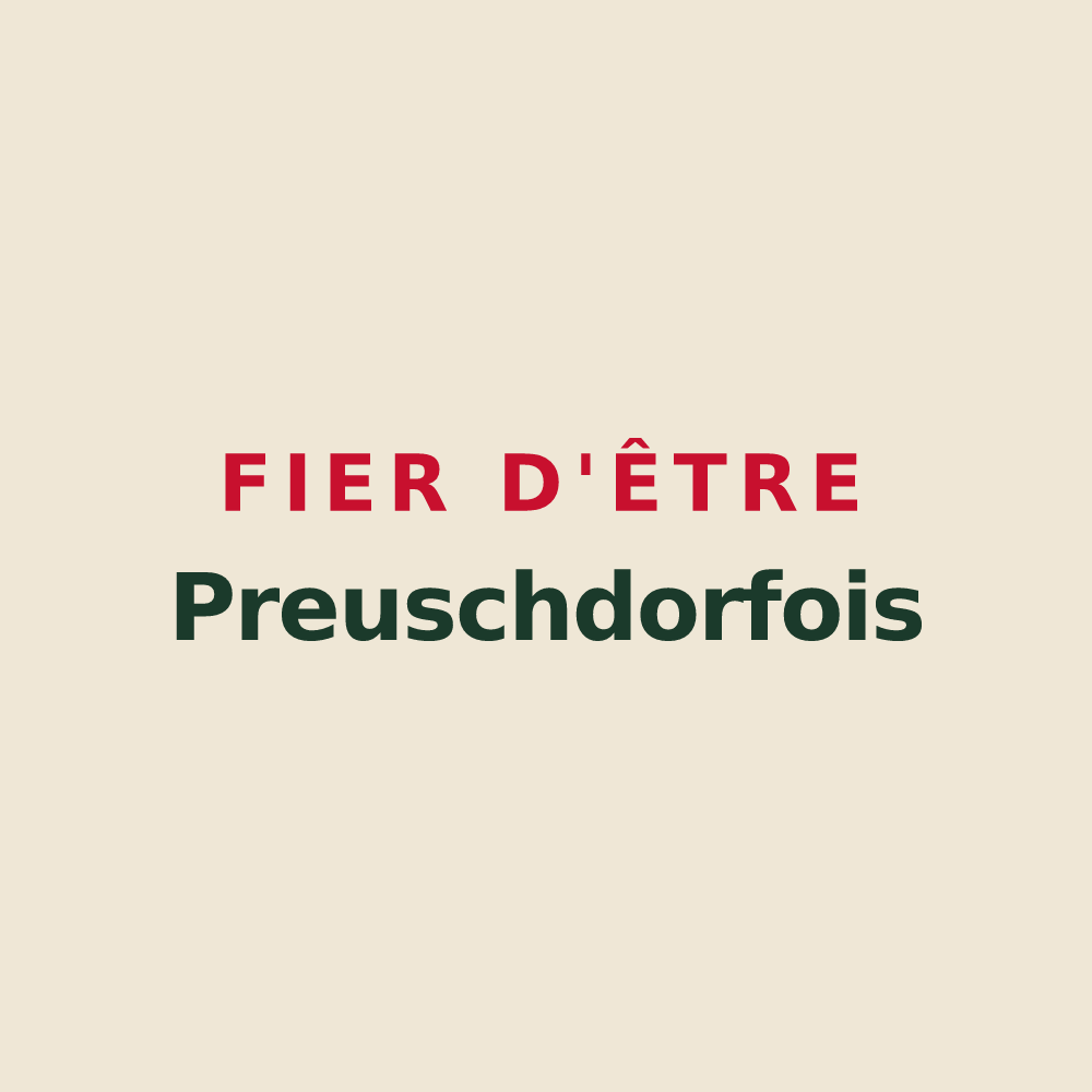 Tote bag « Fier d'être Preuschdorfois » — design pour Preuschdorf