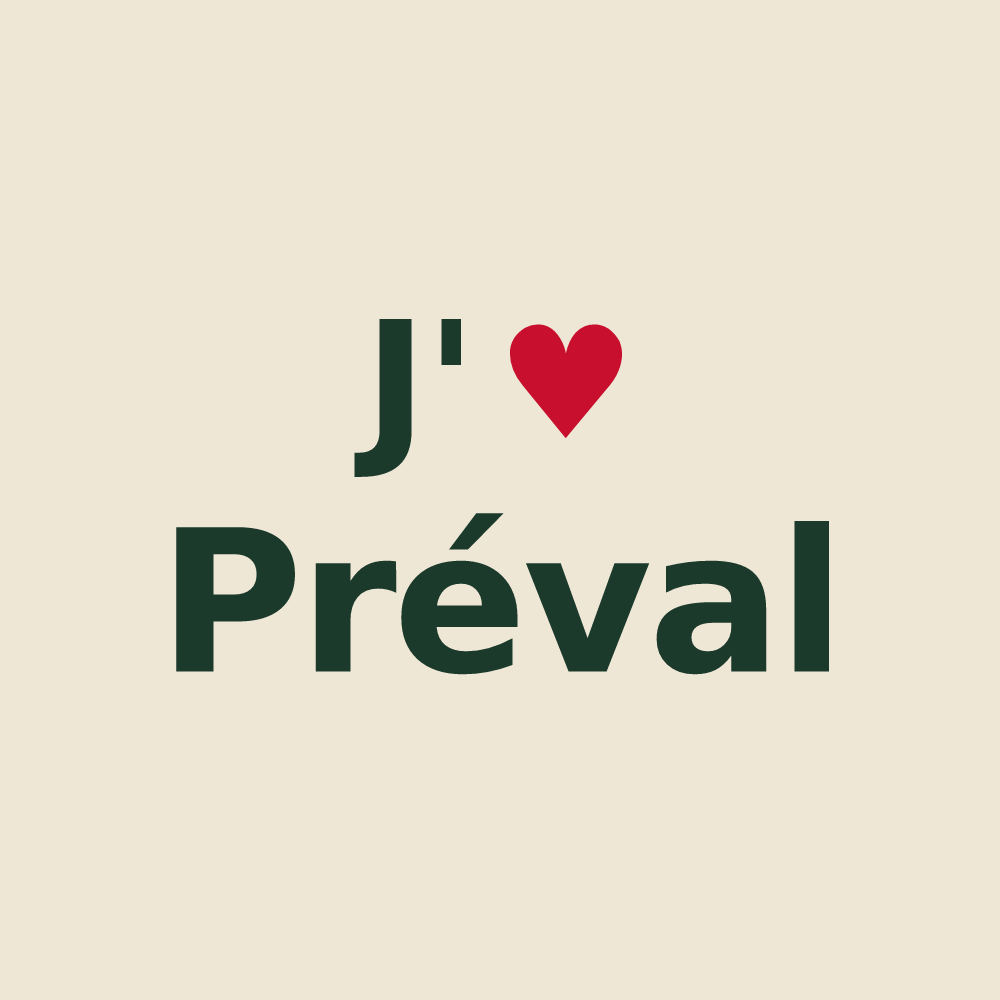 Tote bag personnalisé Préval — design J'aime Préval