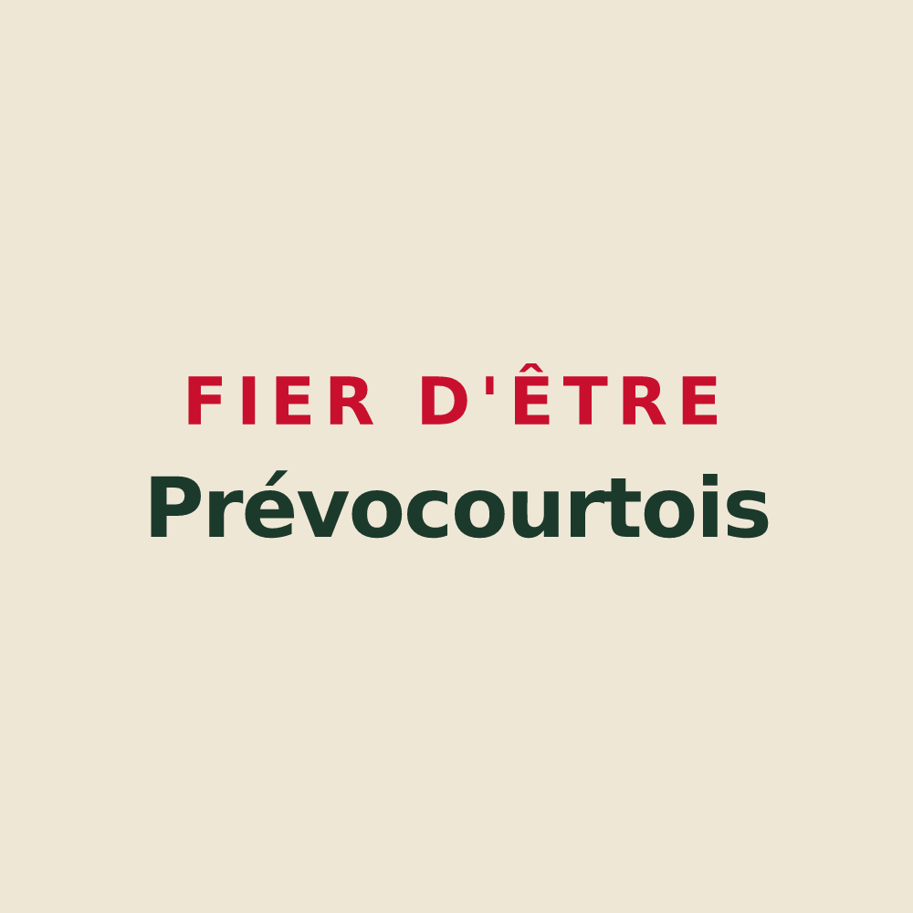 Tote bag « Fier d'être Prévocourtois » — design pour Prévocourt