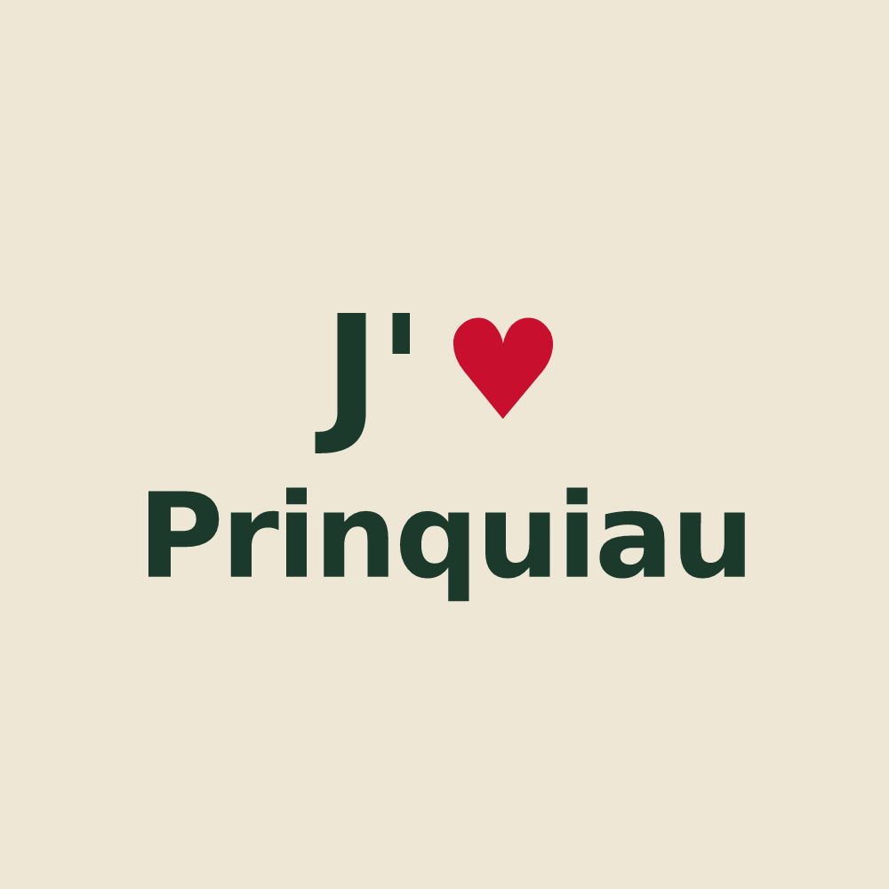 Tote bag personnalisé Prinquiau — design J'aime Prinquiau