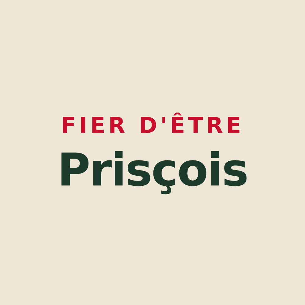 Tote bag « Fier d'être Prisçois » — design pour Prisces