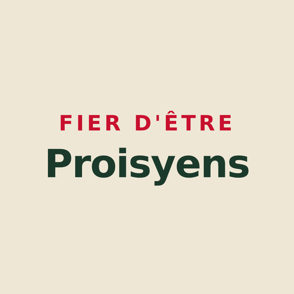 Tote bag « Fier d'être Proisyens » — design pour Proisy