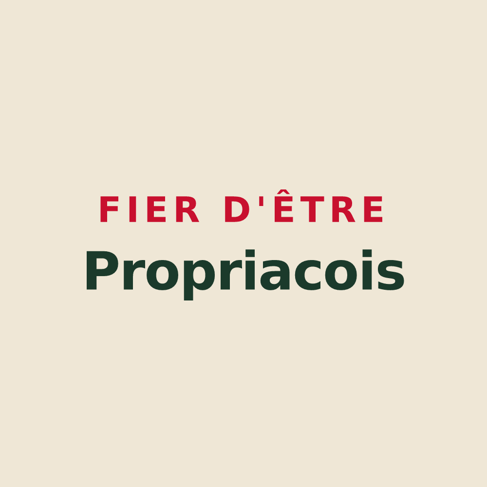 Tote bag « Fier d'être Propriacois » — design pour Propiac
