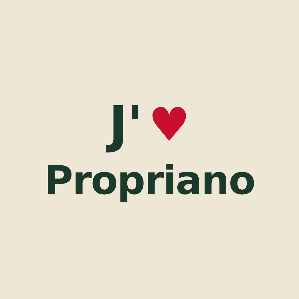 Tote bag personnalisé Propriano — design J'aime Propriano