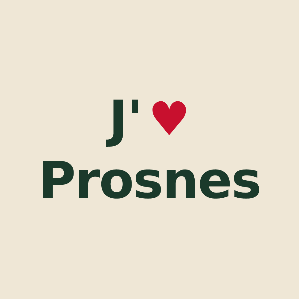 Tote bag personnalisé Prosnes — design J'aime Prosnes