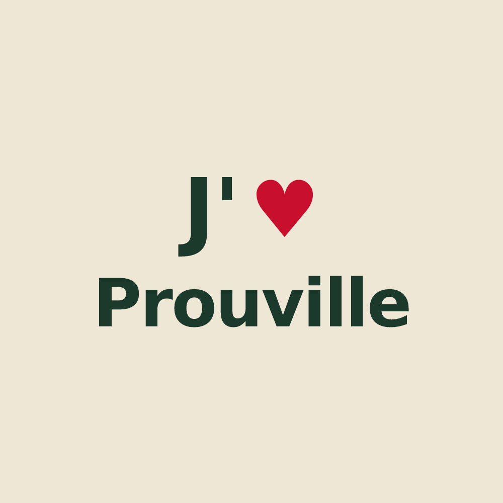 Tote bag personnalisé Prouville — design J'aime Prouville