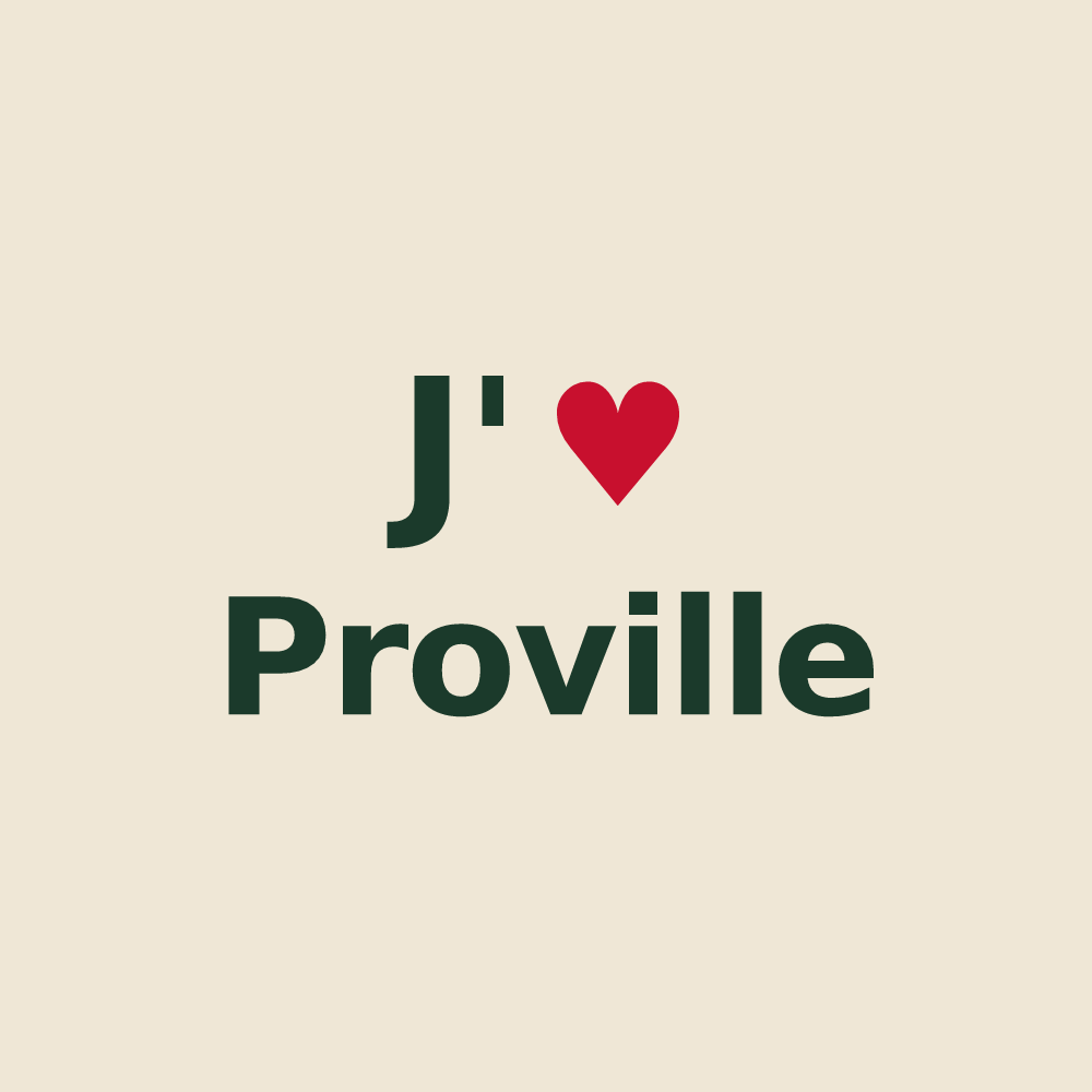 Tote bag personnalisé Proville — design J'aime Proville