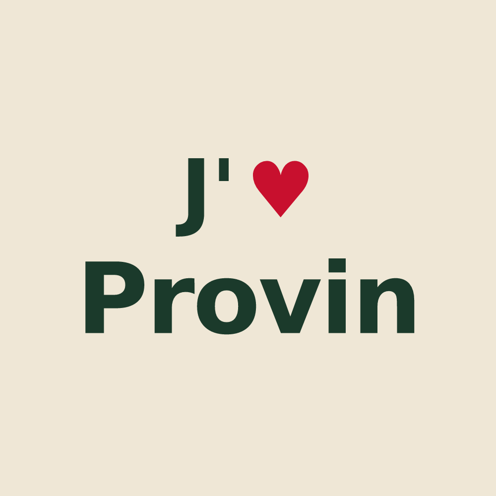 Tote bag personnalisé Provin — design J'aime Provin