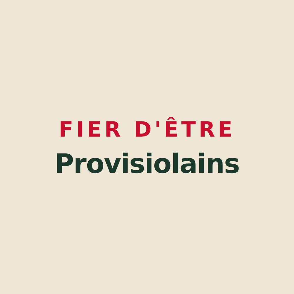 Tote bag « Fier d'être Provisiolains » — design pour Proviseux-et-Plesnoy