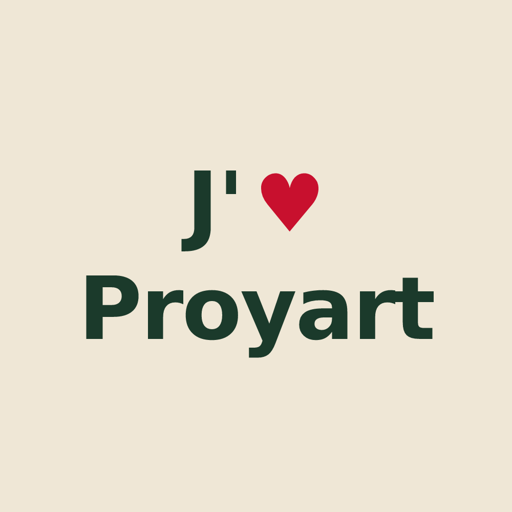 Tote bag personnalisé Proyart — design J'aime Proyart