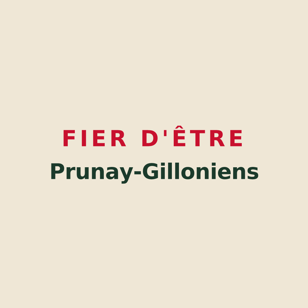 Tote bag « Fier d'être Prunay-Gilloniens » — design pour Prunay-le-Gillon