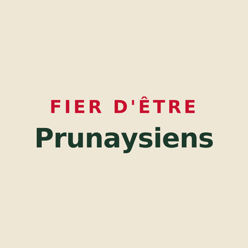 Tote bag « Fier d'être Prunaysiens » — design pour Prunay-sur-Essonne