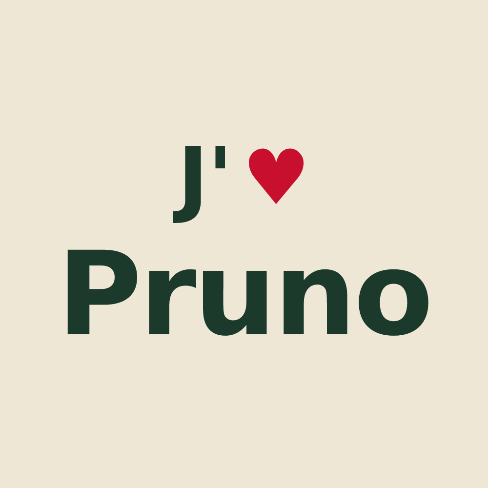 Tote bag personnalisé Pruno — design J'aime Pruno