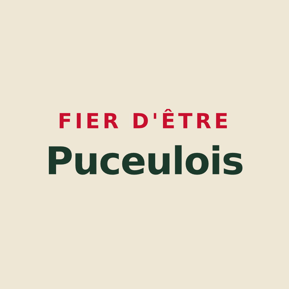 Tote bag « Fier d'être Puceulois » — design pour Puceul
