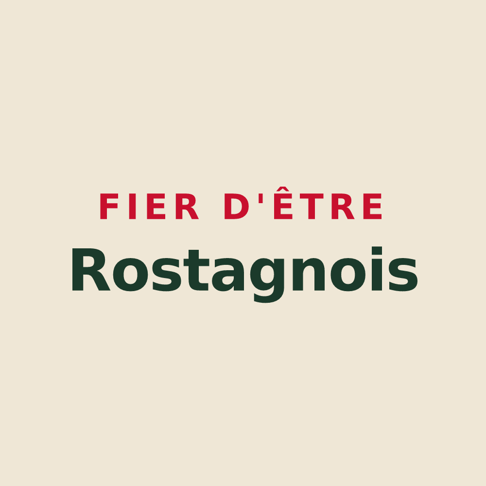 Tote bag « Fier d'être Rostagnois » — design pour Puget-Rostang