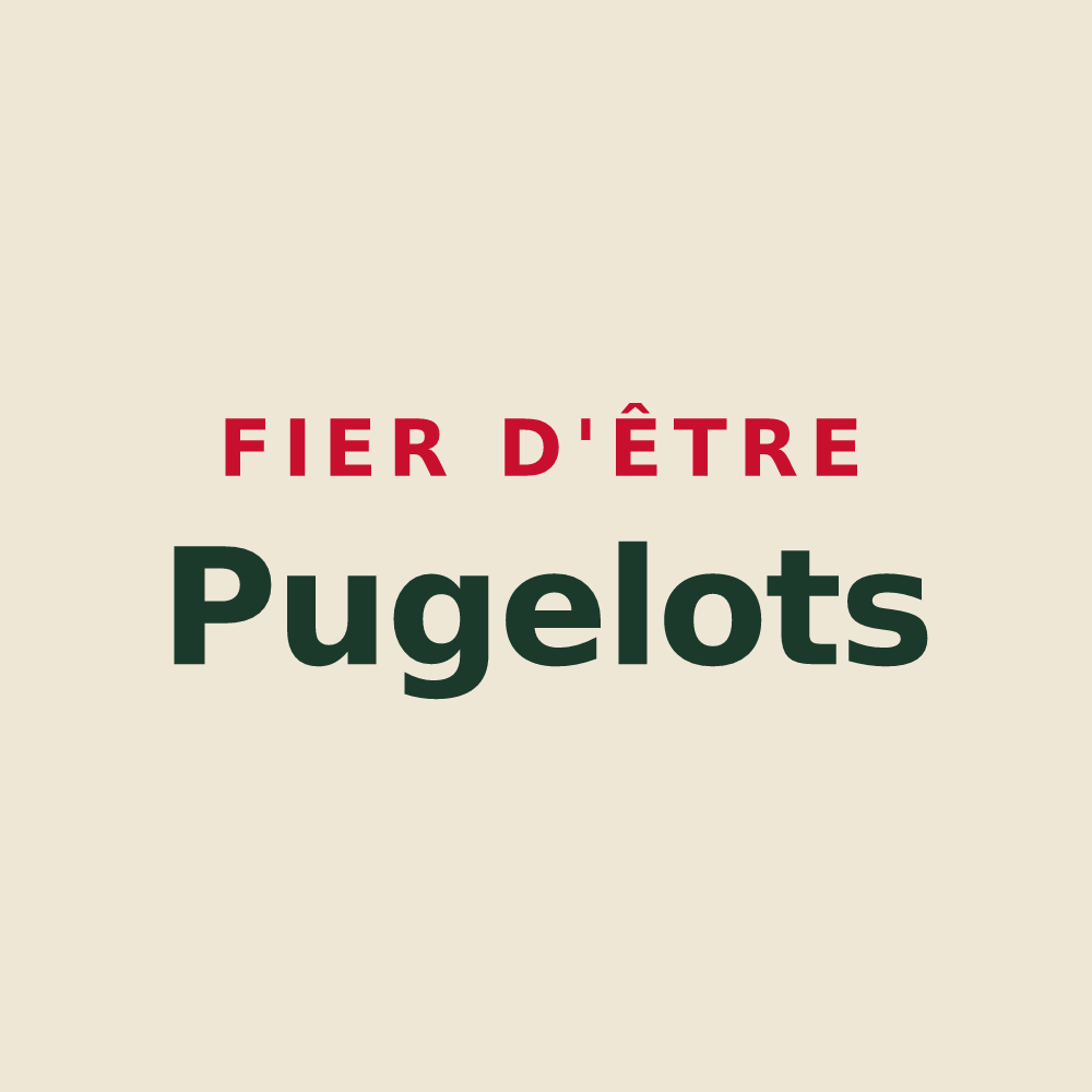Tote bag « Fier d'être Pugelots » — design pour Pugey