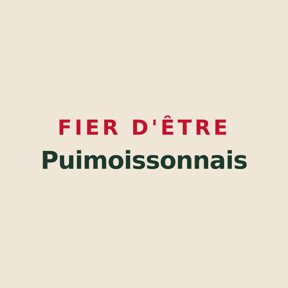 Tote bag « Fier d'être Puimoissonnais » — design pour Puimoisson