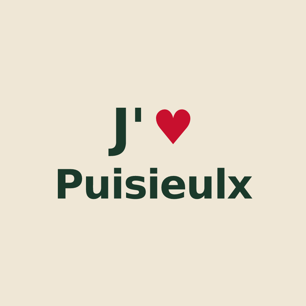 Tote bag personnalisé Puisieulx — design J'aime Puisieulx