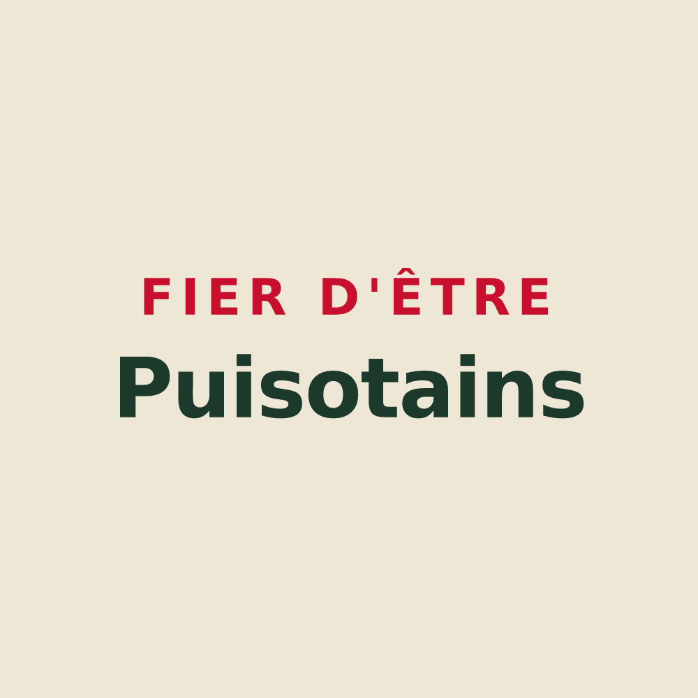 Tote bag « Fier d'être Puisotains » — design pour Puisieux