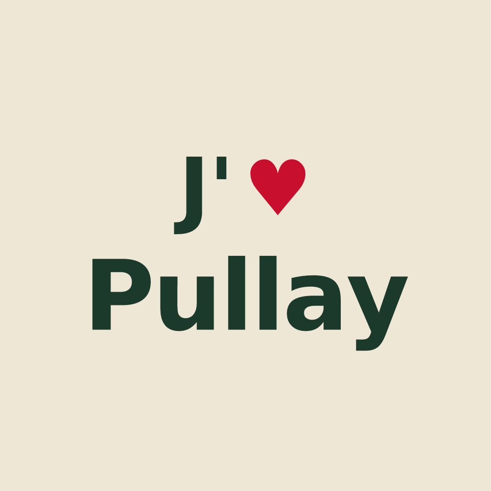 Tote bag personnalisé Pullay — design J'aime Pullay