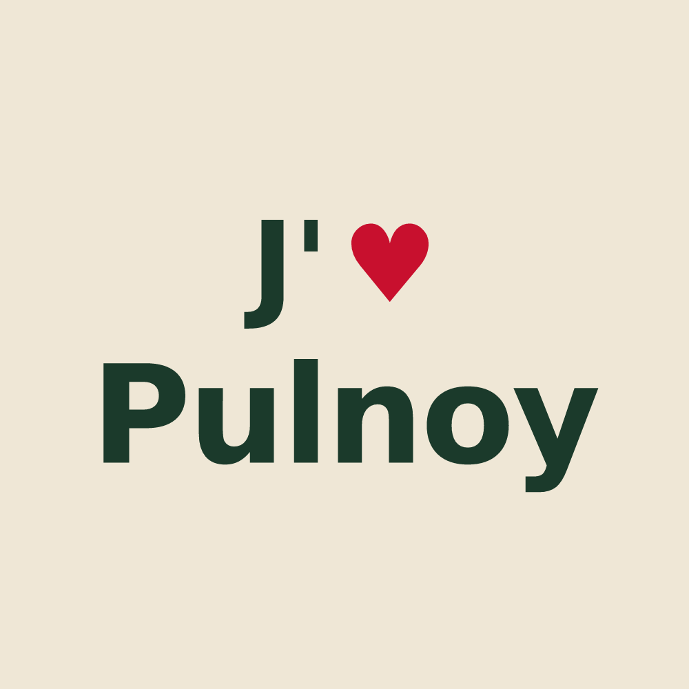 Tote bag personnalisé Pulnoy — design J'aime Pulnoy