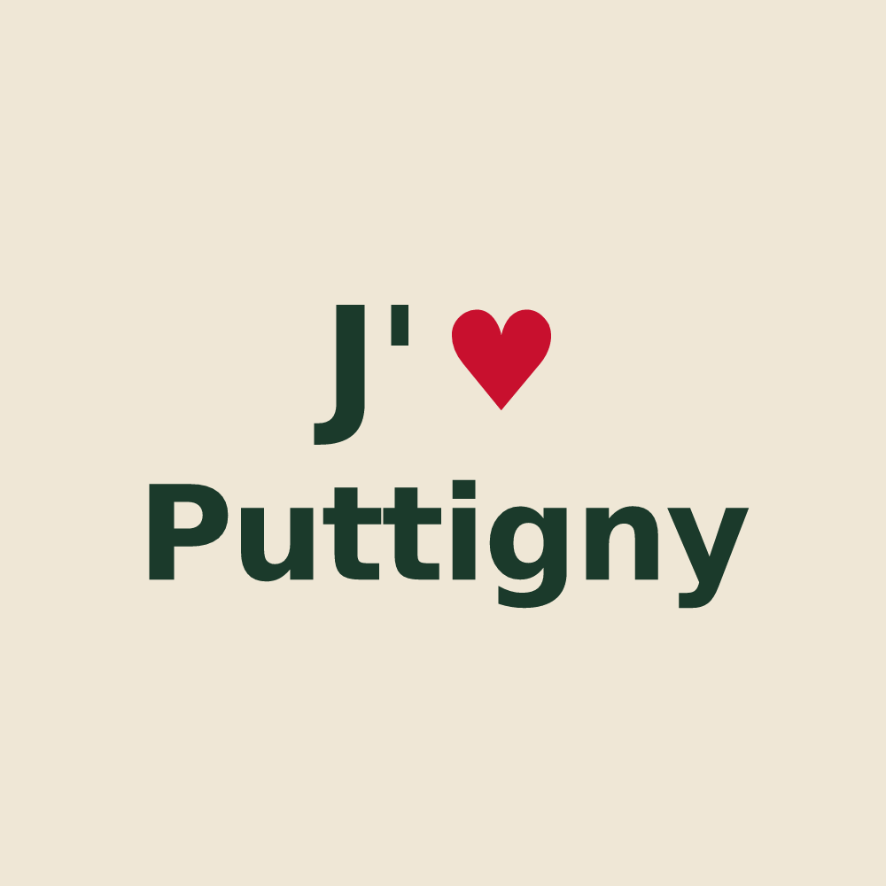 Tote bag personnalisé Puttigny — design J'aime Puttigny