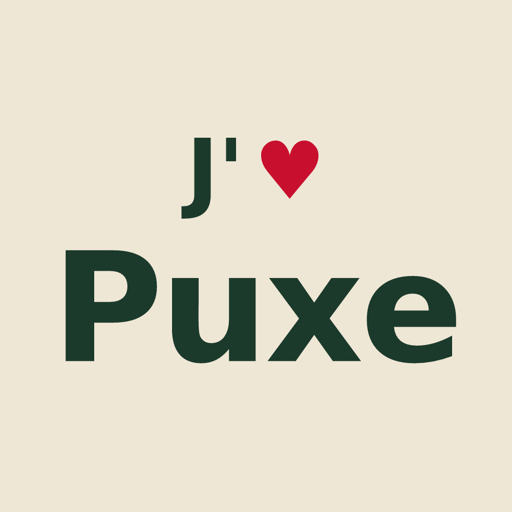 Tote bag personnalisé Puxe — design J'aime Puxe