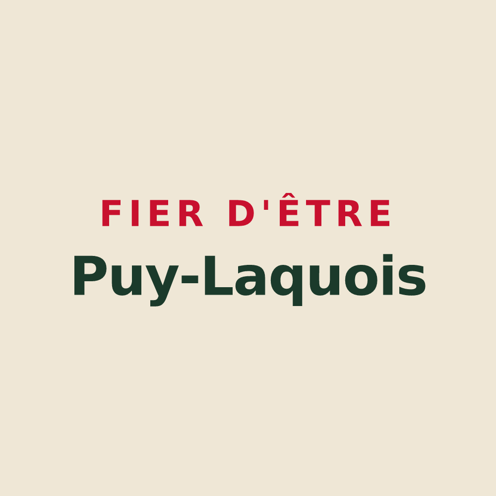 Tote bag « Fier d'être Puy-Laquois » — design pour Puy-du-Lac